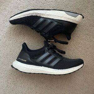 NWOT Adidas Ultra Boost Black Sneakers Size 7